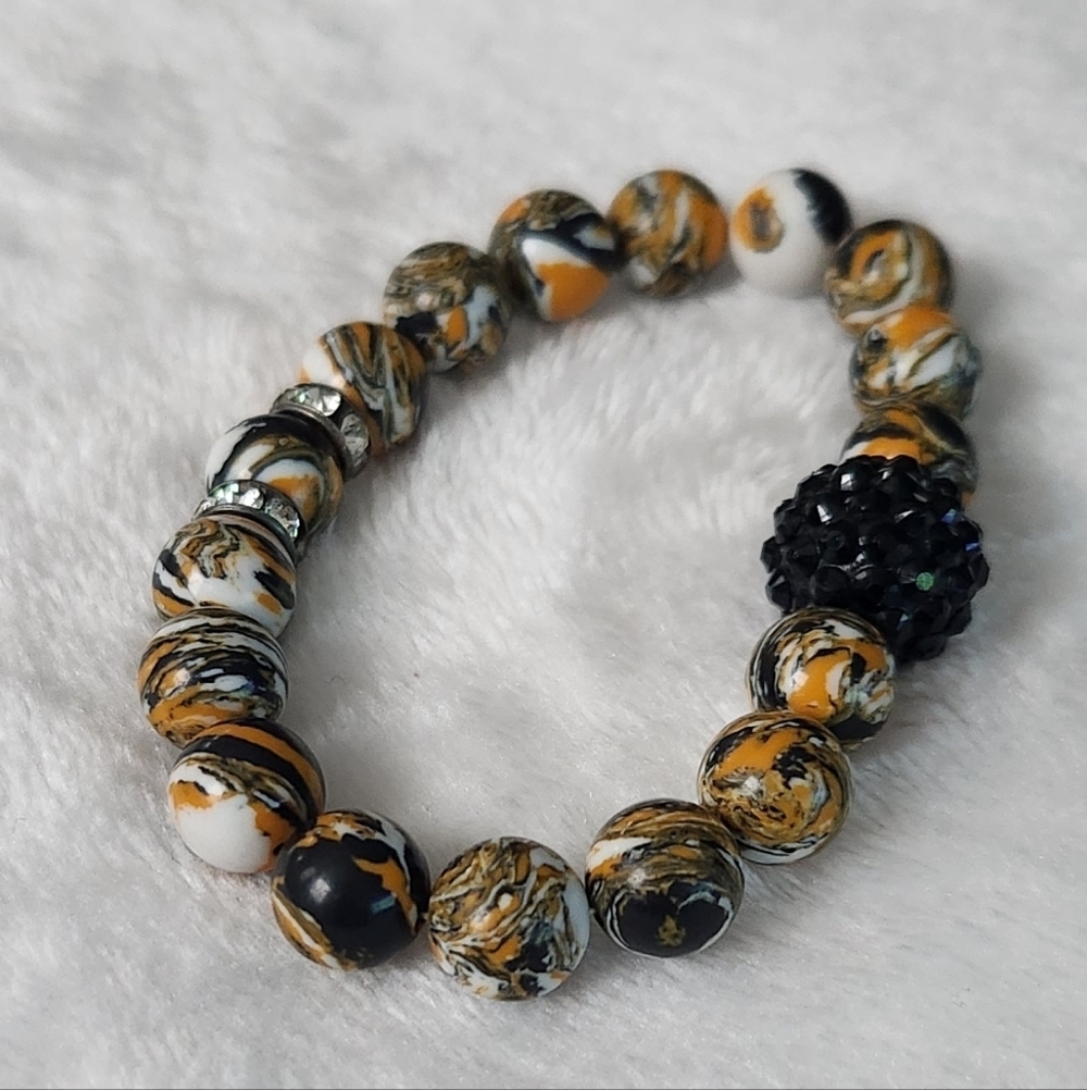 🖤Elegant Multicolor Beaded Bracelet – Women’s Jewelry – Excellent Condition - Picture 5 of 8